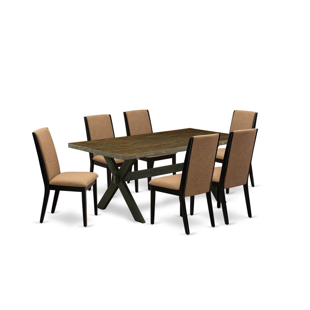 Introducing the East West Furniture 7-Piece Dining Set: A Fusion of Modern Design and Classic Elegance