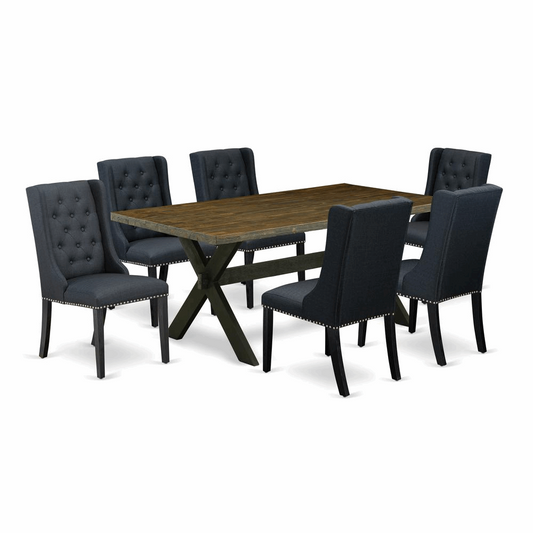 Discover the Sophistication of East West Furniture's 7-Piece Dining Set - Where Comfort Meets Elegance! 🌟🍽️