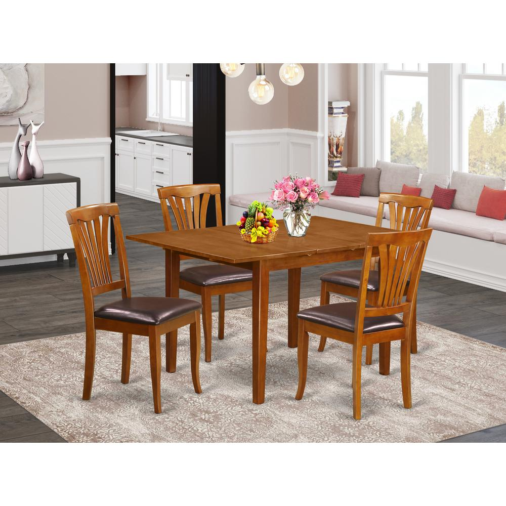 5 Pc Dinette Set - Stylish and Functional Dining Set for Small Spaces - Navarrete Furniture