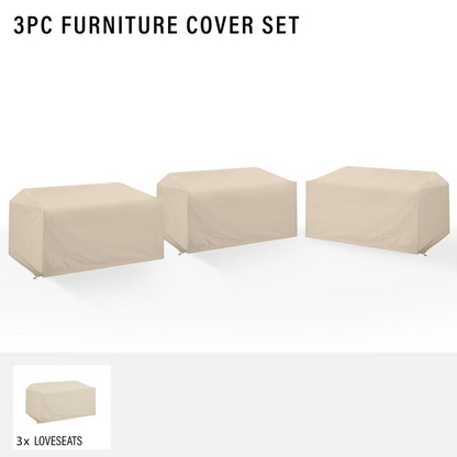 3pc Premium Outdoor Furniture Cover Set - Ultimate Protection for Your Patio Sectional