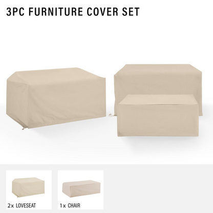 Shield Your Patio Elegance with Our 3pc Universal Outdoor Furniture Cover Set