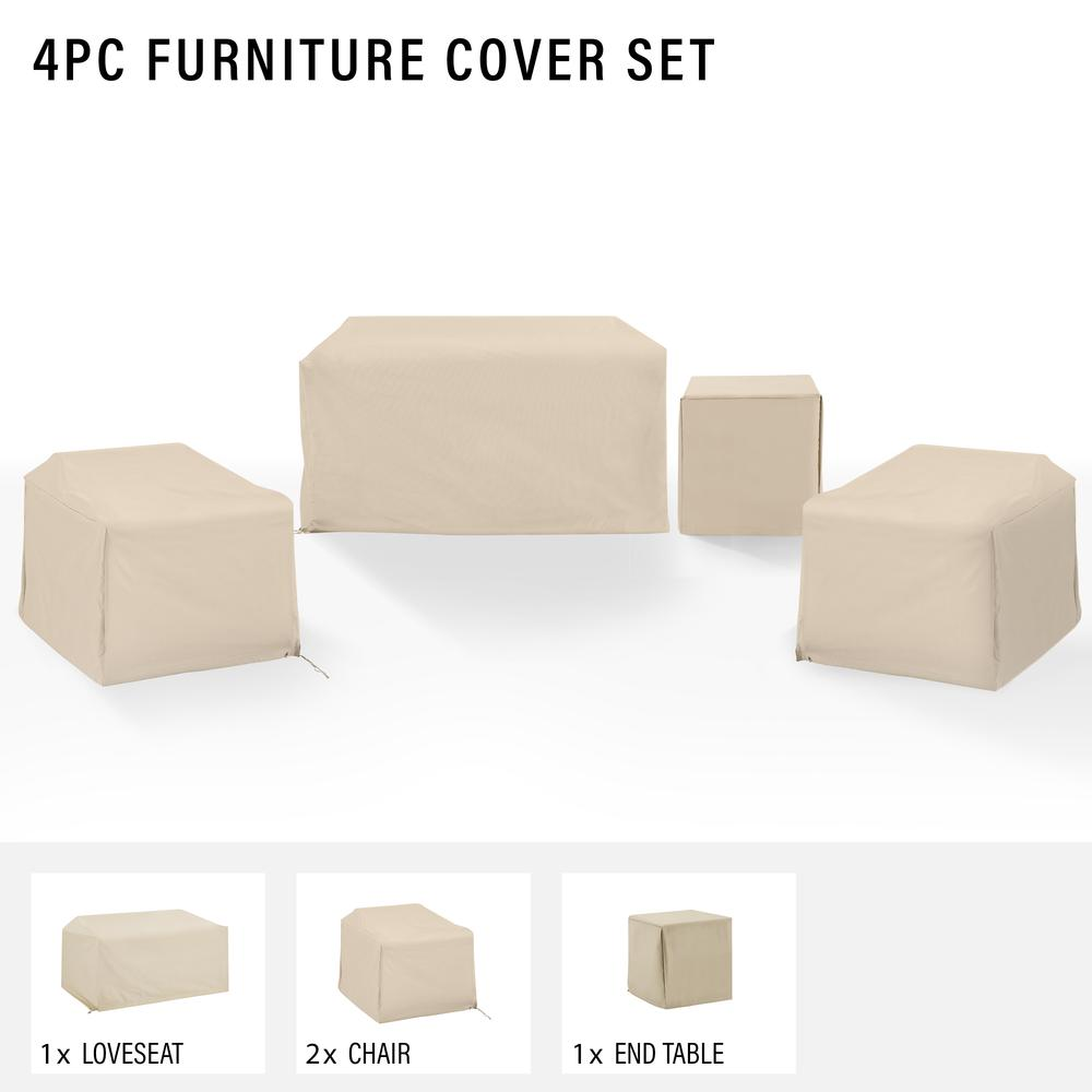 4pc Essential Outdoor Furniture Cover Set - Ultimate Protection for Your Patio!