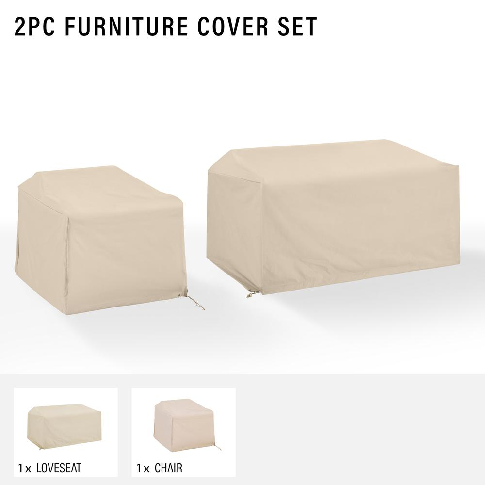 2pc Essential Outdoor Furniture Cover Set - Ultimate Protection for Your Patio Chairs and Loveseats