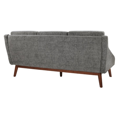 Mid-Century Sofa - Elegant Open Arm Style with Comfortable Cushions