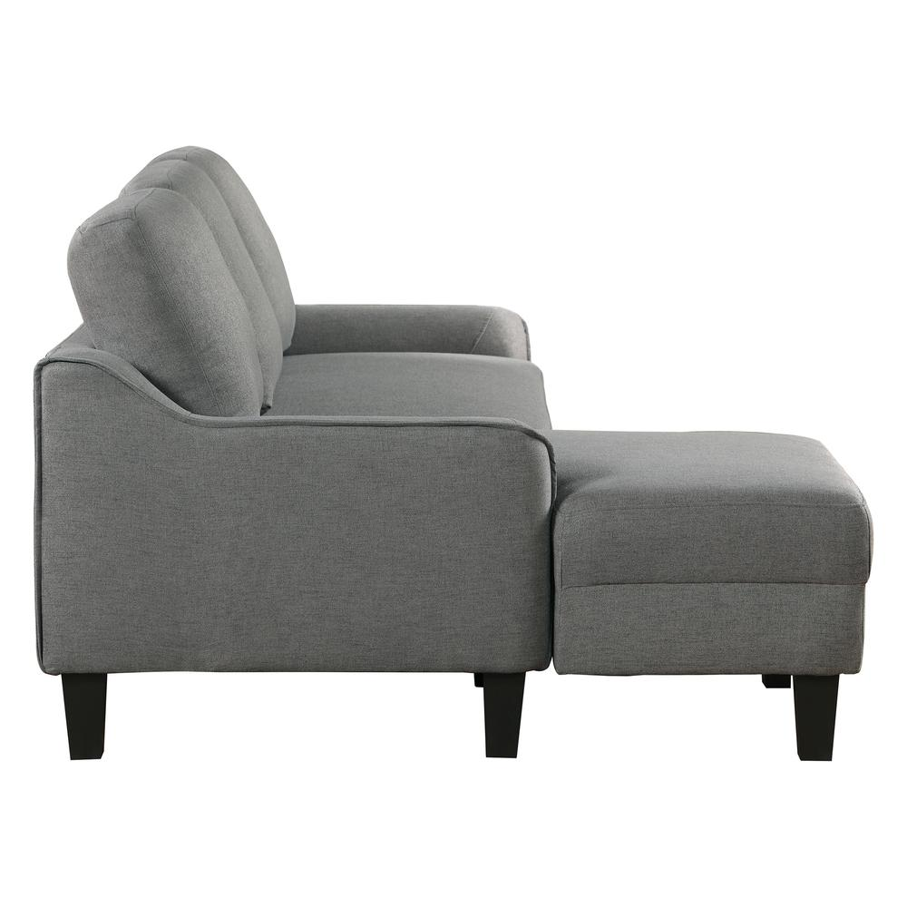 Lester Chaise Sofa - Convertible Twin Size Sleeper Sofa with Padded Arms and Plush Cushions