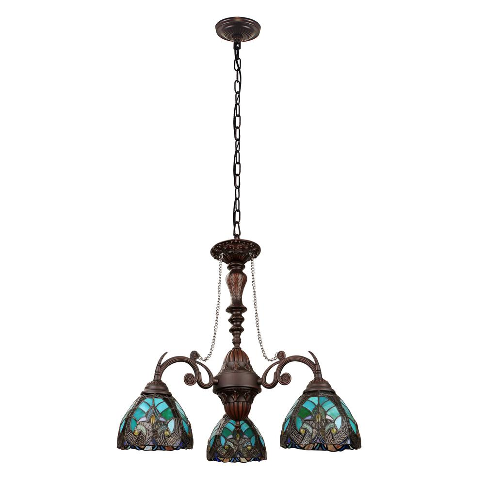 Liaison Victorian-Style 3-Light Antique Dark Bronze Finish Mini Chandelier