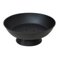 Sunjoy 22" Black Steel Round Wood Burning Fire Pit - Elevate Your Outdoor Experience!