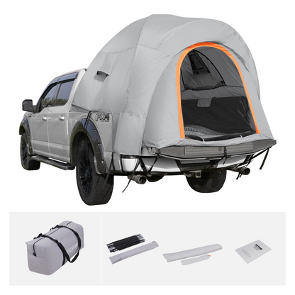 VEVOR Truck Bed Tent, 6.4'-6.7' Pickup Truck Tent with Rain Layer and Carry Bag, Waterproof PU2000mm Double Layer Truck Tent, Accommodate 2-3 Person, for Camping Traveling Outdoor Activities