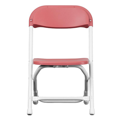 Sturdy & Kid-Friendly Burgundy Plastic Folding Chairs - Perfect for Play & Learn Environments!