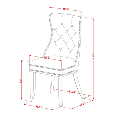 Parson Kitchen Chairs - Upgrade Your Dining Experience | 2-Pack