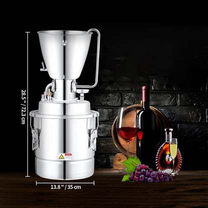 VEVOR 8 Gal Alcohol Distiller, Home Distiller, DIY Distiller Kit for Spirits & Wine