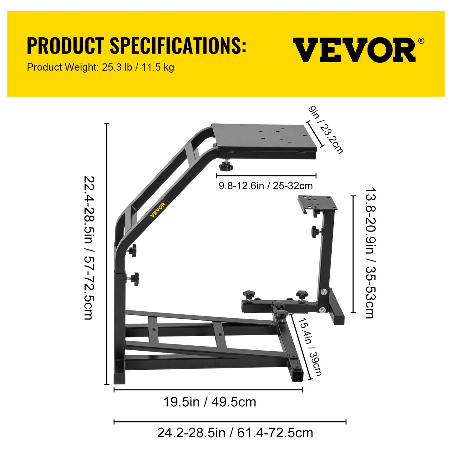 VEVOR Racing Simulator Cockpit Stand Experience Ultimate Driving