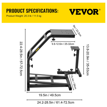 VEVOR Racing Simulator Cockpit Stand Experience Ultimate Driving