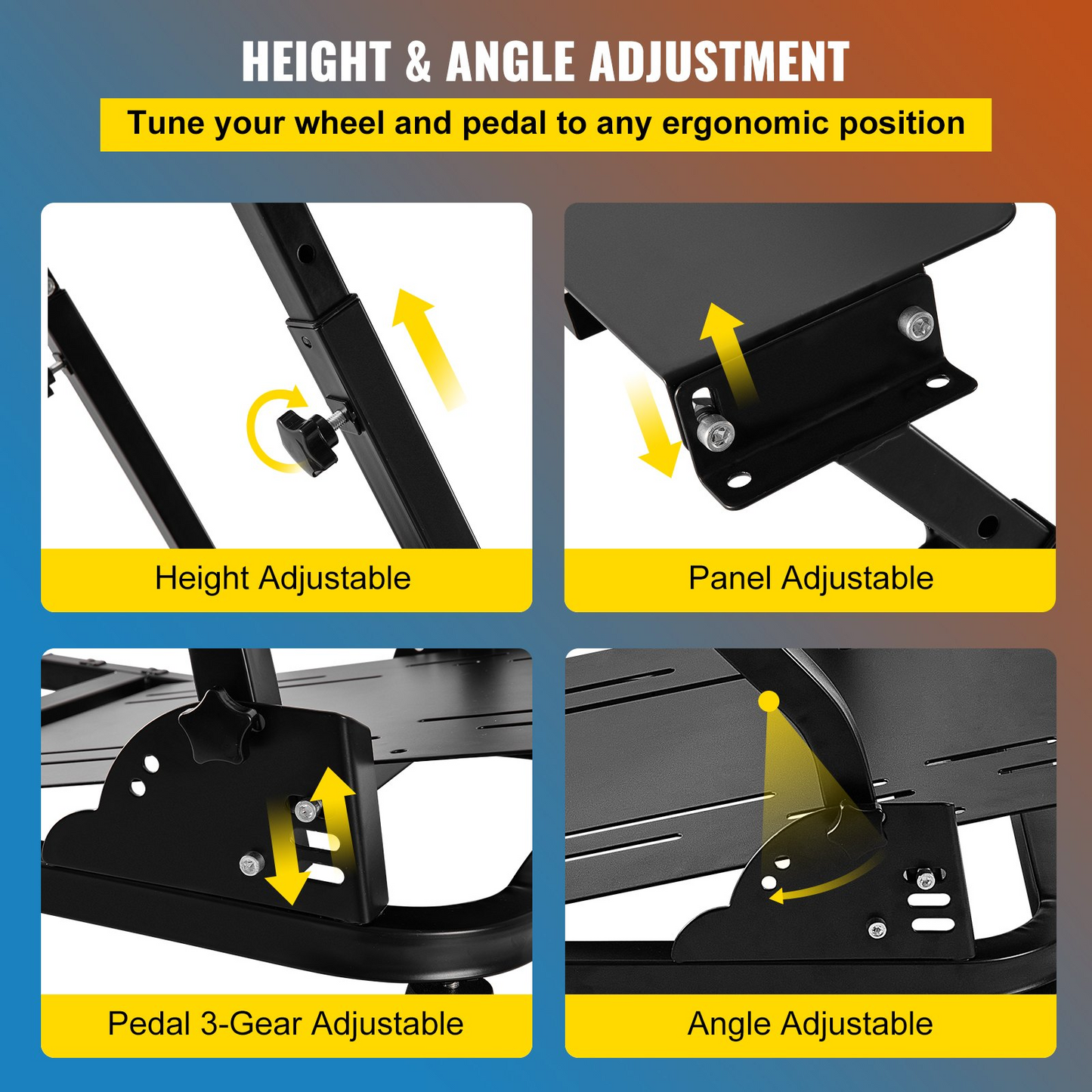 VEVOR Racing Simulator Stand for G29, PS4, G920, Xbox, PS