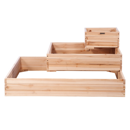 VEVOR Wooden Raised Garden Bed Planter Box 44.5x44.5x20.1" Flower Vegetable Herb