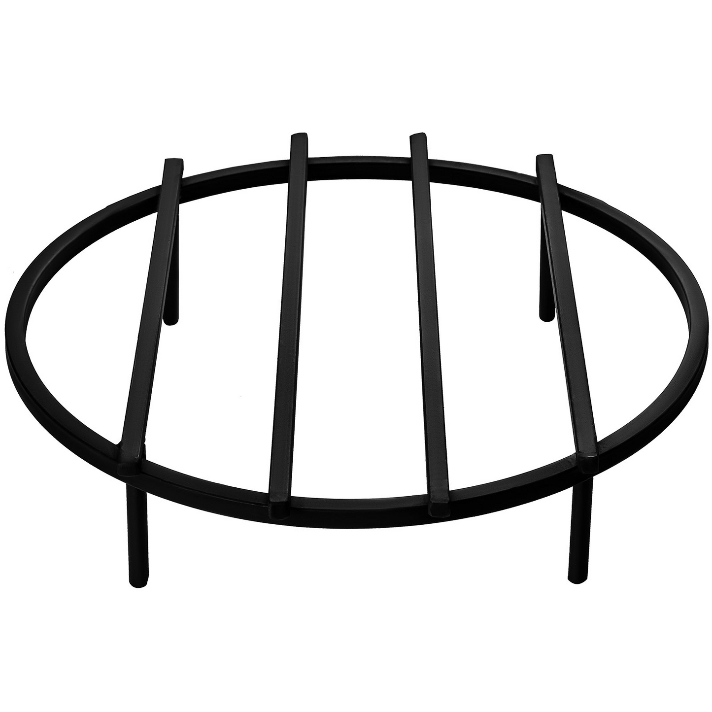 VEVOR Fire Pit Grate, Heavy Duty Iron Round Firewood Grate, 18-Inch