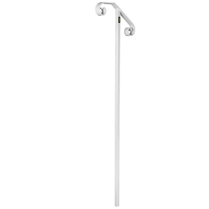 VEVOR Single Post Wrought Iron Handrail - Fits 1-2 Steps, In-Ground