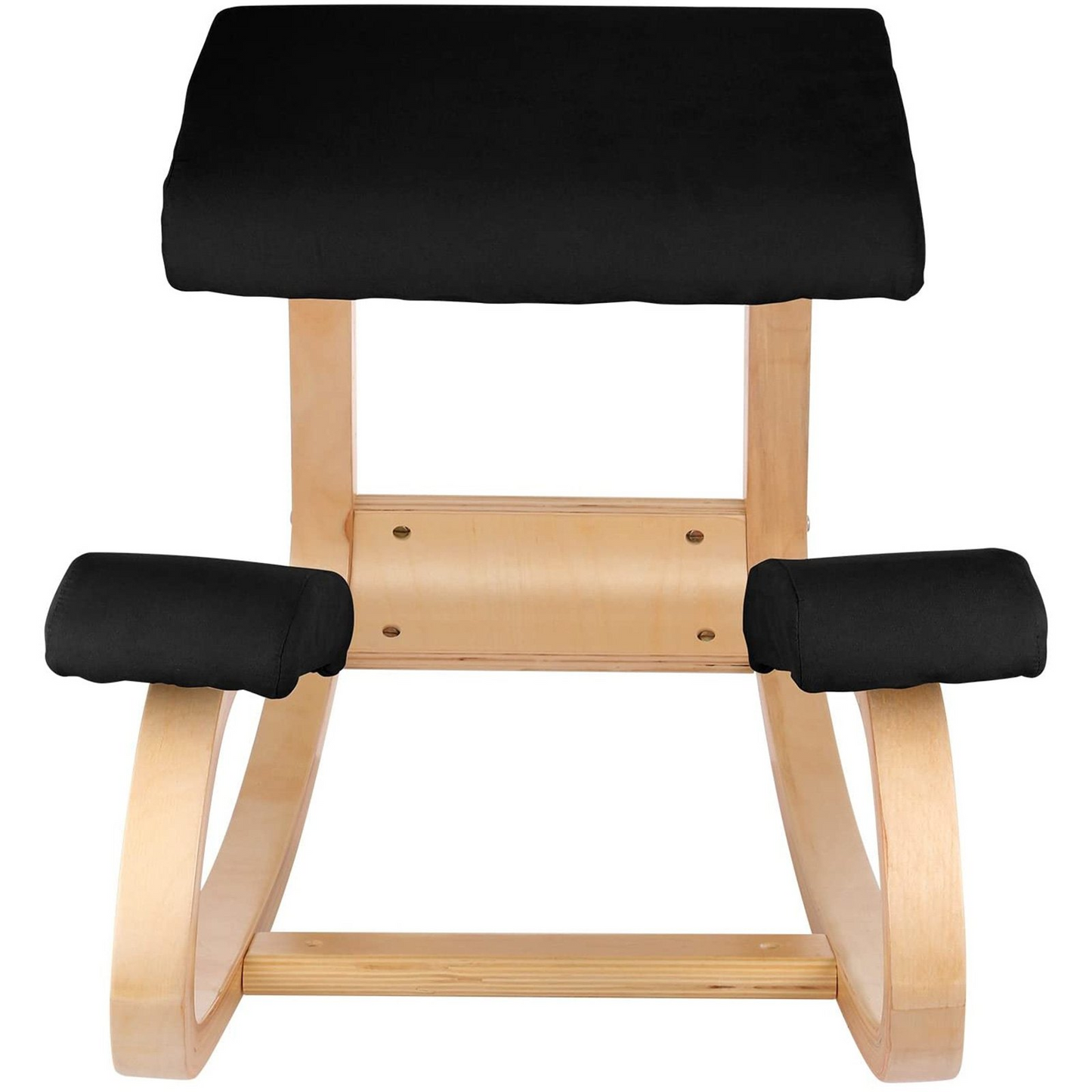 VEVOR Wooden Ergonomic Kneeling Chair Memory Seat Cushion Relieving Body Black