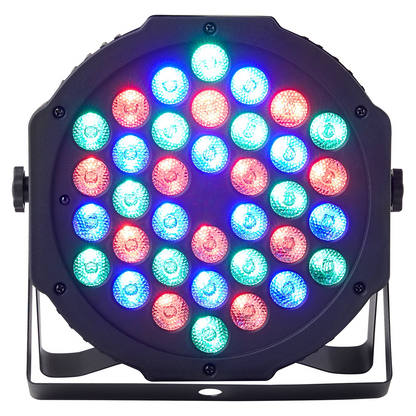 VEVOR 36LED RGB Stage Light PAR Light 7-Mode DMX Beam Disco Light Indoor 4-Pack