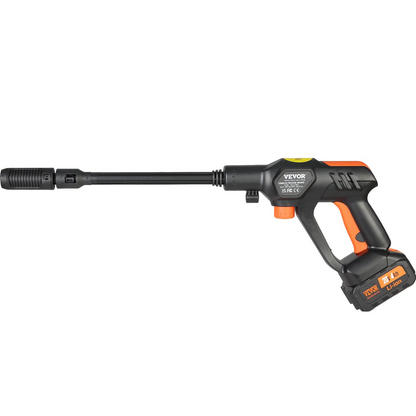 VEVOR 652-PSI Cordless Pressure Washer Gun, 1.1 GPM, Handheld Power Cleaner