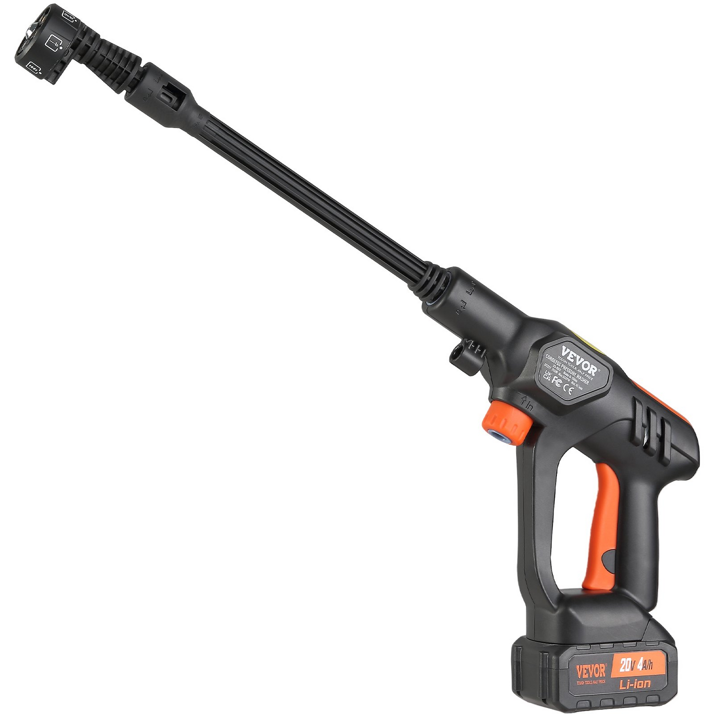 VEVOR 652-PSI Cordless Pressure Washer Gun, 1.1 GPM, Handheld Power Cleaner