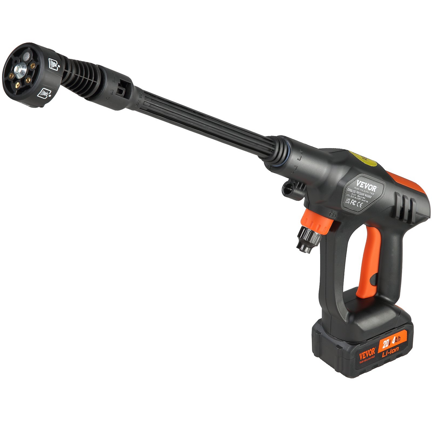 VEVOR 652-PSI Cordless Pressure Washer Gun, 1.1 GPM, Handheld Power Cleaner