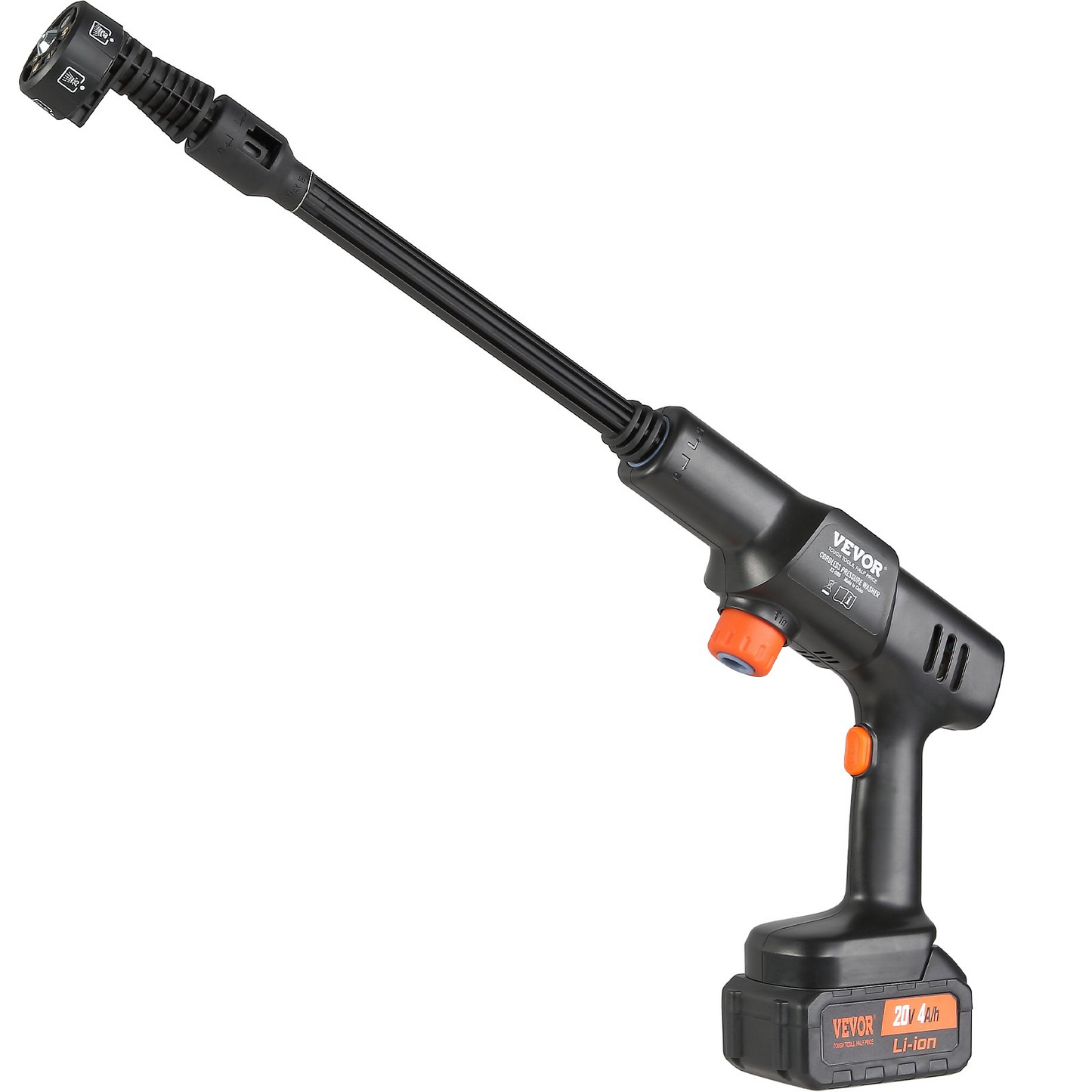 VEVOR Cordless Pressure Washer – 652-PSI, Portable Power Cleaner with 6-in-1 Nozzle