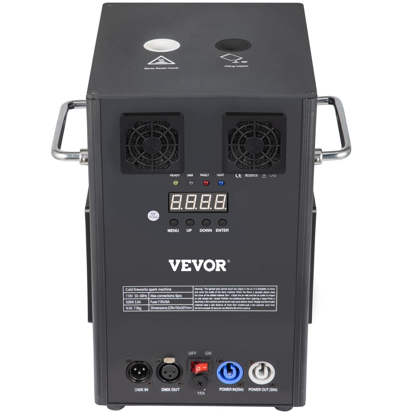 VEVOR 700W 2pcs Large Stage Equipment Special Effect Machine, Smart DMX Control Stage Equipment Showing Machine, Stage Lighting Effect Machine with Wireless Remote Control for Musical Show, Wedding