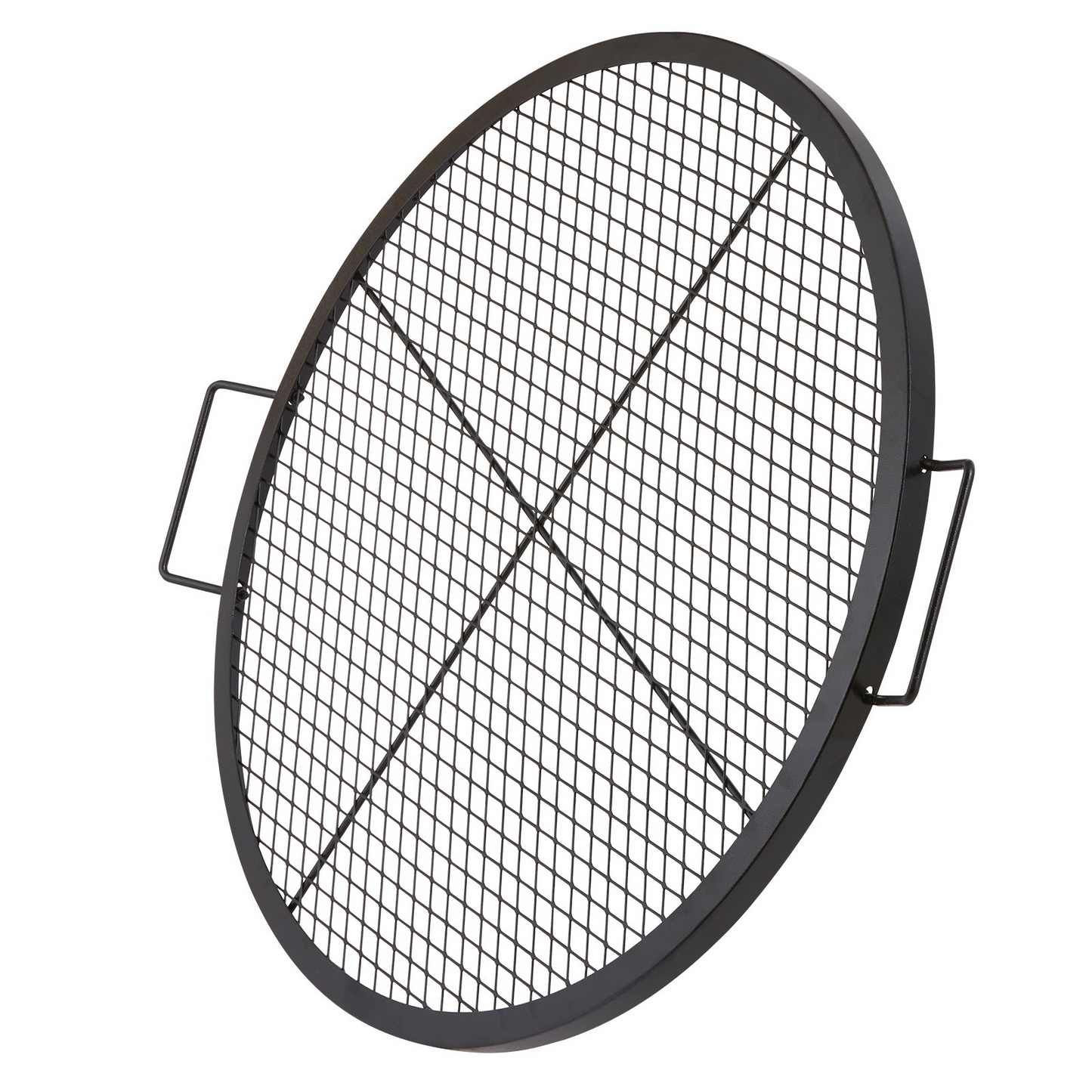 VEVOR X-Marks Fire Pit Grill Grate | Round Cooking Grate | Heavy Duty Steel Campfire BBQ Grill Grid