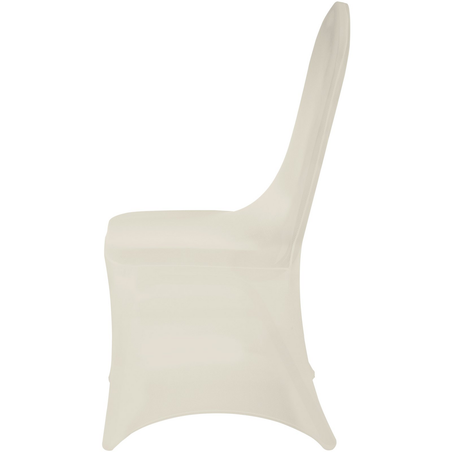 Stretch Spandex Chair Covers (100PCS, Ivory White) - Universal Fit for Events