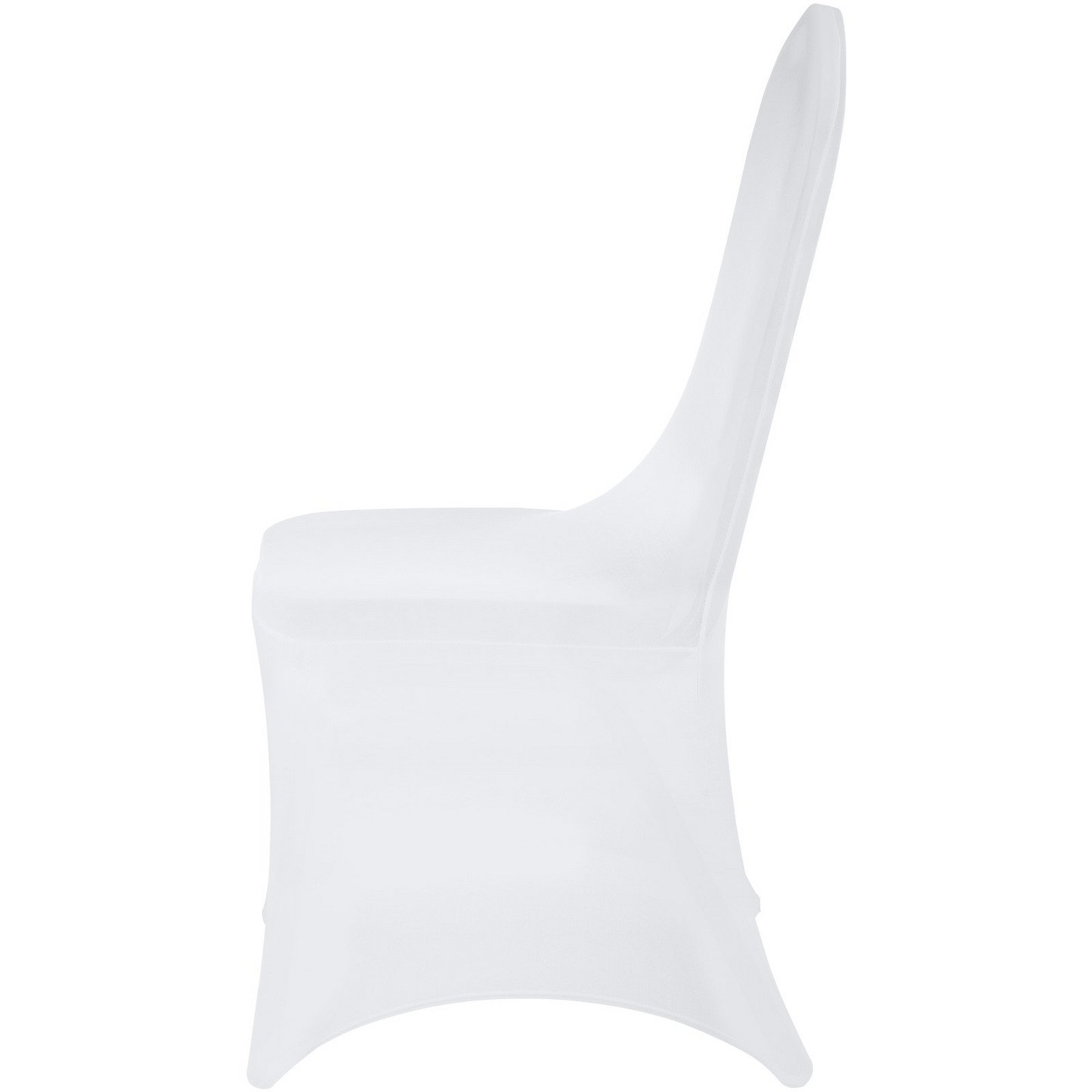 VEVOR Stretch Spandex Folding Chair Covers, Universal Fitted Chair Cover, Removable Washable Protective Slipcovers, for Wedding, Holiday, Banquet, Party, Celebration, Dining (150PCS White)