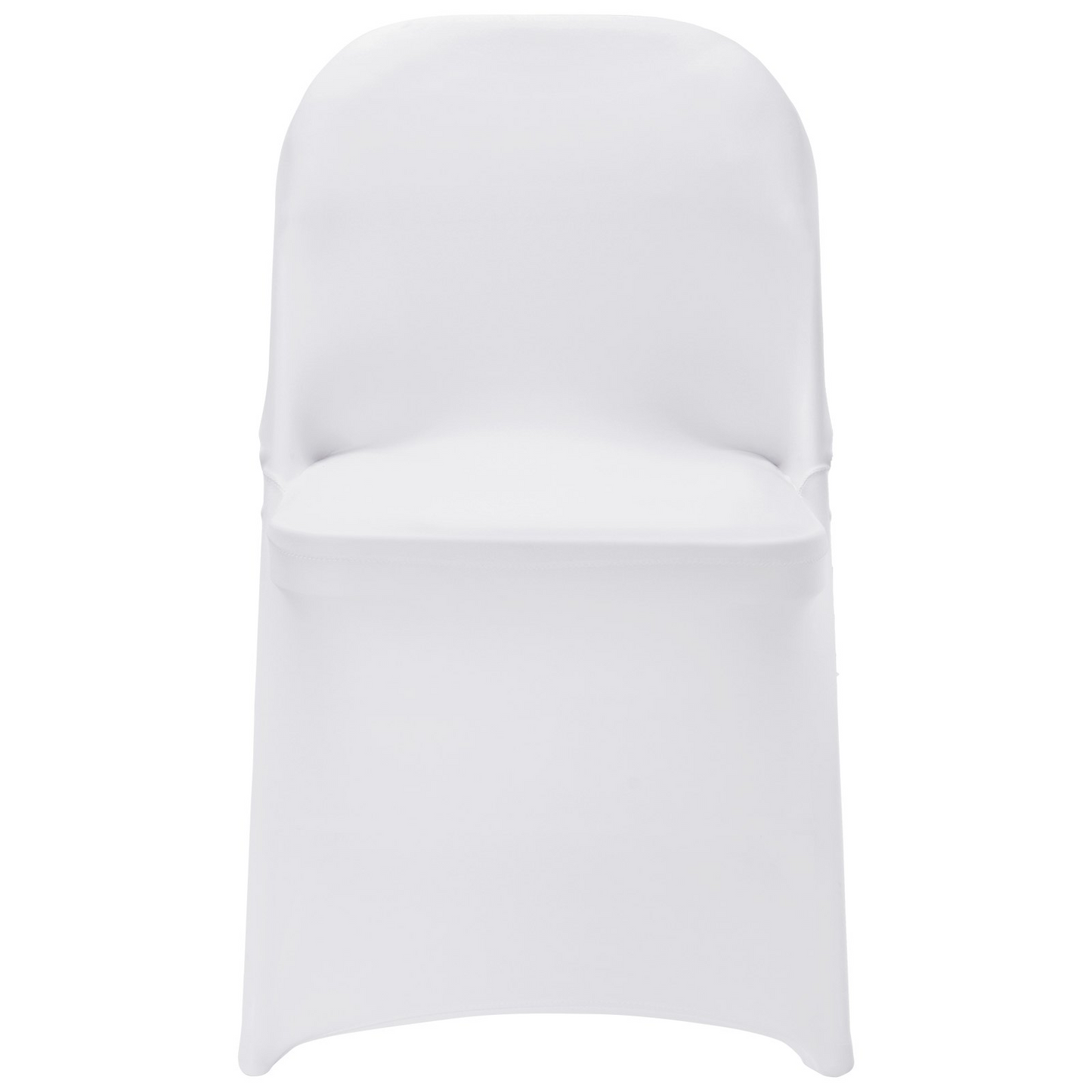 VEVOR White Stretch Spandex Chair Covers - 30 PCS, Folding Kitchen Chairs Cover, Universal Washable Slipcovers Protector, Removable Chair Seat Covers, for Wedding Party Dining Room Banquet Event