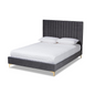 Luxurious Gold Metal Full Size Platform Bed - Upgrade Your Bedroom