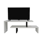 Orford Mid-Century Modern TV Stand with MDF Shelves and Powder Coated Iron Legs