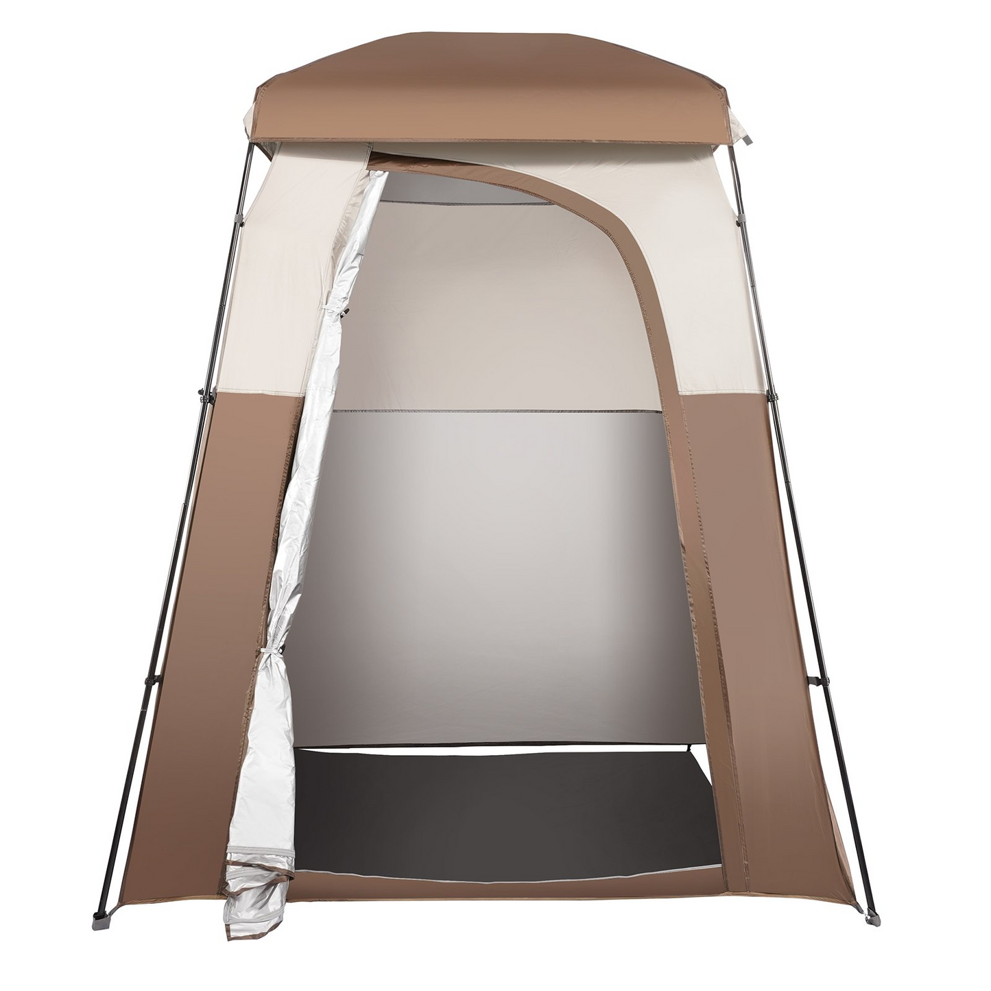 VEVOR Camping Shower Tent, 66" x 66" x 87" 1 Room Oversize Outdoor Portable Shelter, Privacy Tent with Detachable Top, Pockets, Hanging Rope and Clothesline, for Dressing, Changing, Toilet, Bathroom