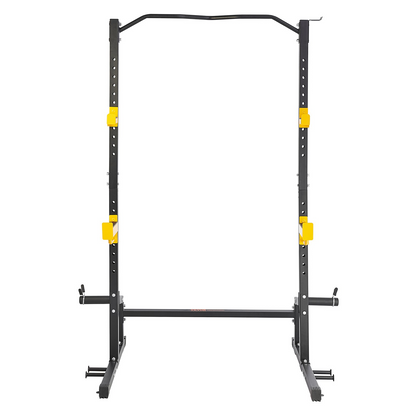 VEVOR Squat Stand Power Rack, Multi-Functional Power Rack with Pull up Bar, Hook, and Weight Plate Storage Attachment, Adjustable Power Rack Cage, Steel Exercise Squat Stand for Home Gym Equipment