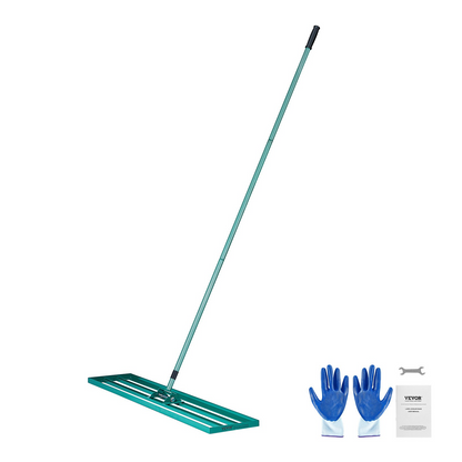 VEVOR 48"x10" Lawn Leveling Rake, Heavy-Duty Yard Tool with 78" Handle