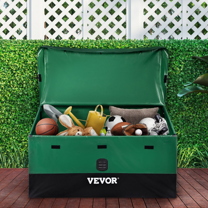 VEVOR Outdoor Storage Box Patio Deck Box 100 Gallon Waterproof PE Tarpaulin