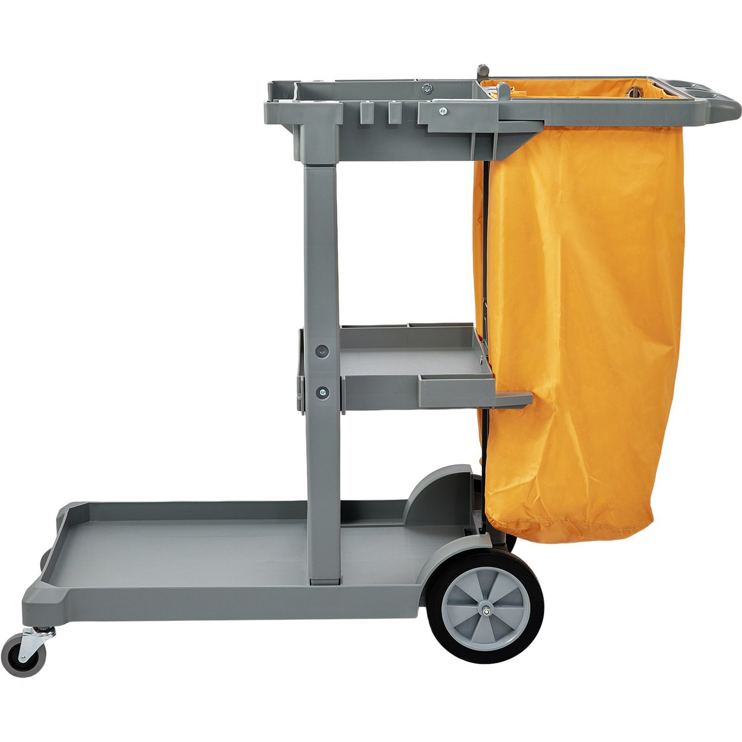 VEVOR Janitorial Trolley Cleaning Cart with PVC Bag for Housekeeping Office