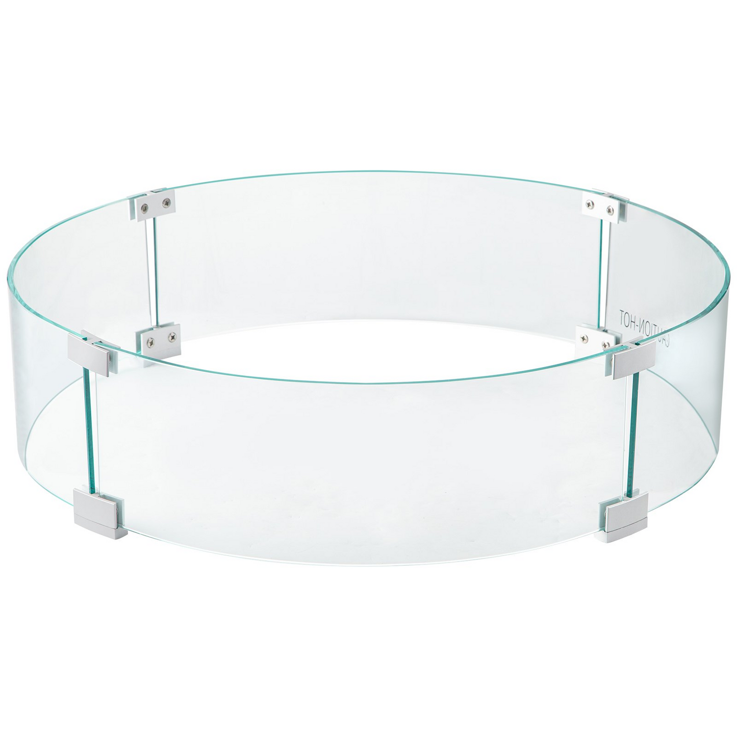 VEVOR Fire Pit Wind Guard, 26 x 26 x 6 Inch Glass Flame Guard