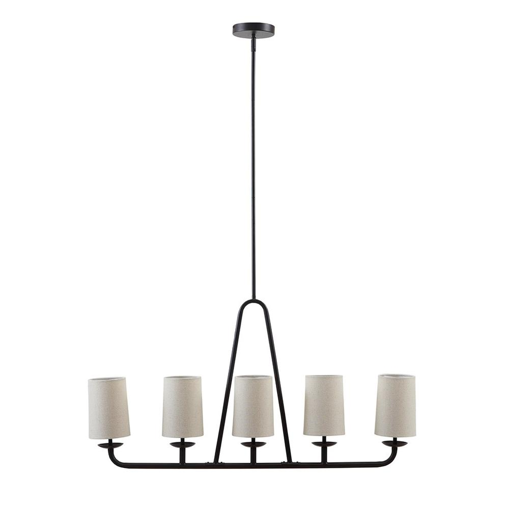 Serenitie 5-Light Linear Chandelier - Modern Farmhouse Style