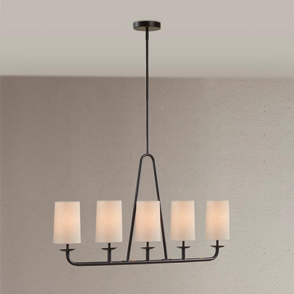 Serenitie 5-Light Linear Chandelier - Modern Farmhouse Style