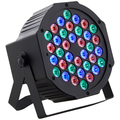 VEVOR 36LED RGB Stage Light PAR Light 7-Mode DMX Beam Disco Light Indoor 4-Pack