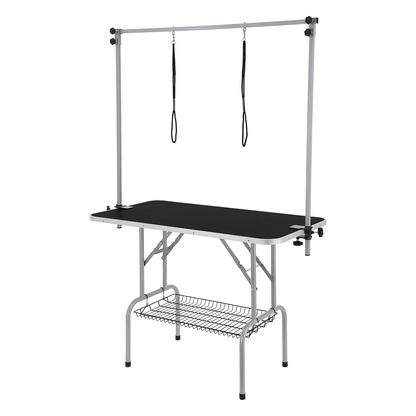 VEVOR Pet Grooming Table Two Arms with Clamp, 46'' Dog Grooming Station