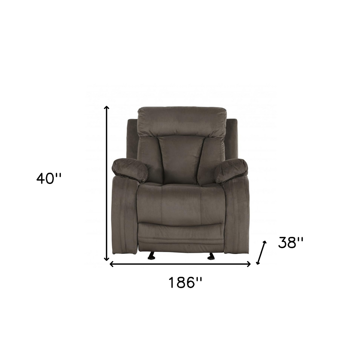 Three Piece Indoor Brown Microsuede Six Person Seating Set | Cozy Haven