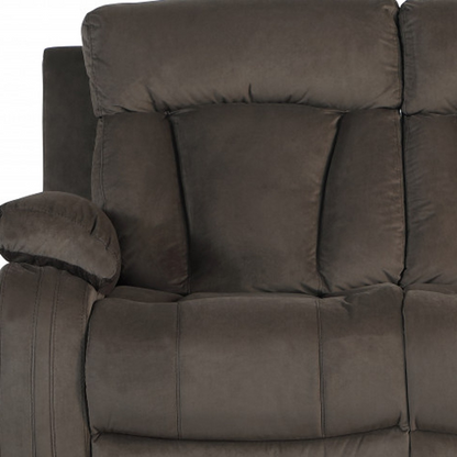 Transform Your Space with the Cozy and Stylish Two Piece Indoor Brown Microsuede Seating Set