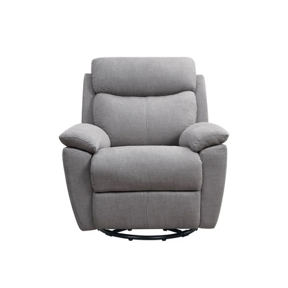 35" Light Gray Fabric Power Recliner With USB - Ultimate Comfort and Convenience