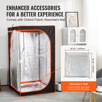 VEVOR Full-Size Portable Steam Sauna Tent – Home Spa Detox Kit