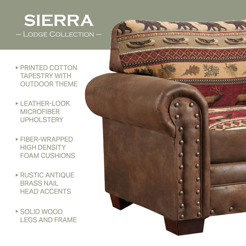 Sierra Lodge - 4 Pc Set with Sleeper | Rustic Lodge-Inspired Design