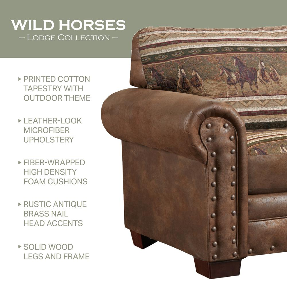 Wild Horses Sleeper Sofa - Rustic Lodge-Inspired Design | Cozy and Durable Furniture